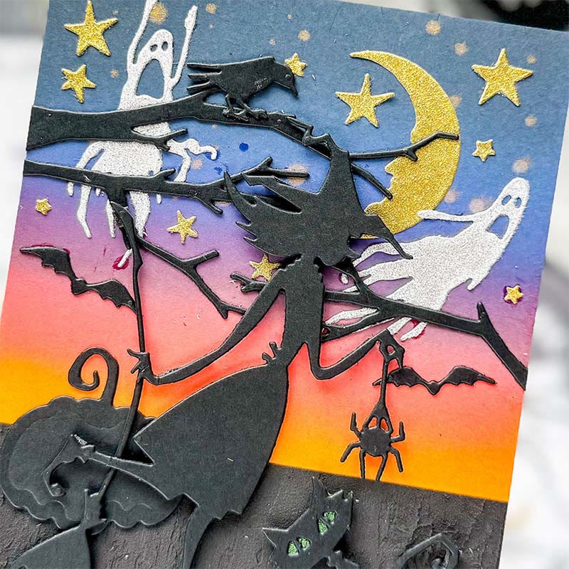 Halloween Funny Decorations Cutting Dies Set For Handmade Greeting Cards