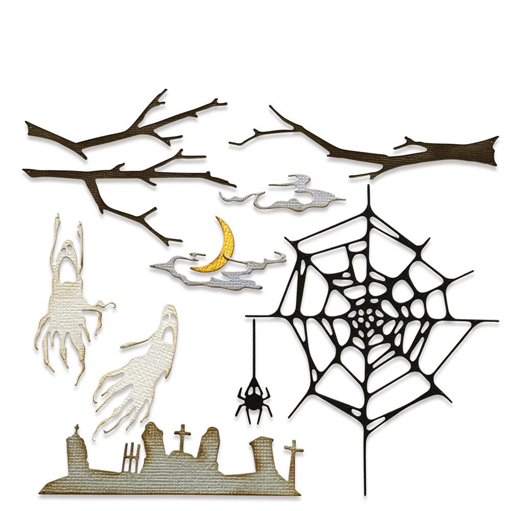 Halloween Funny Decorations Cutting Dies Set For Handmade Greeting Cards