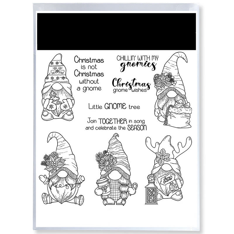 Christmas Dwarf Stamp Cutting Dies Set For Handmade Greeting Cards