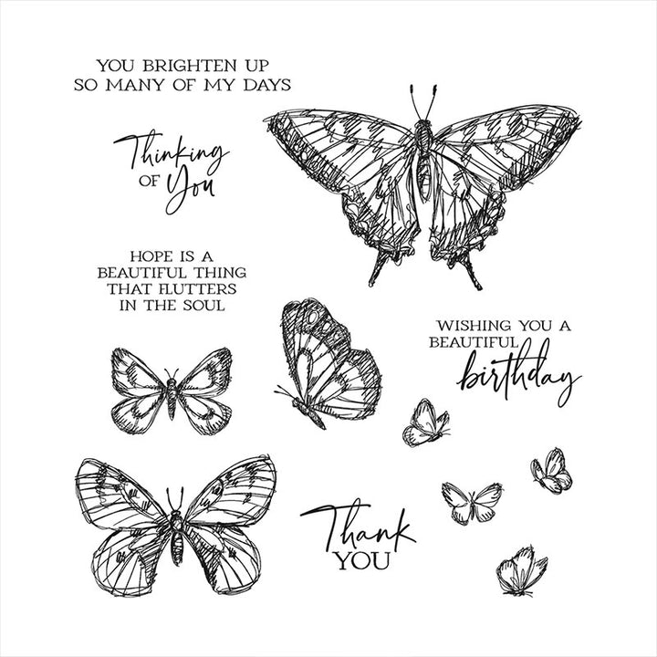 Butterfly Stamp Cutting Dies Set For Handmade Greeting Crafts