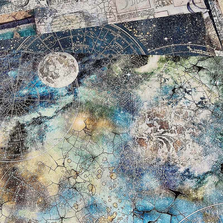 Junk Journal Universe Stars Background Papers Astronomical Scrapbook Supplies