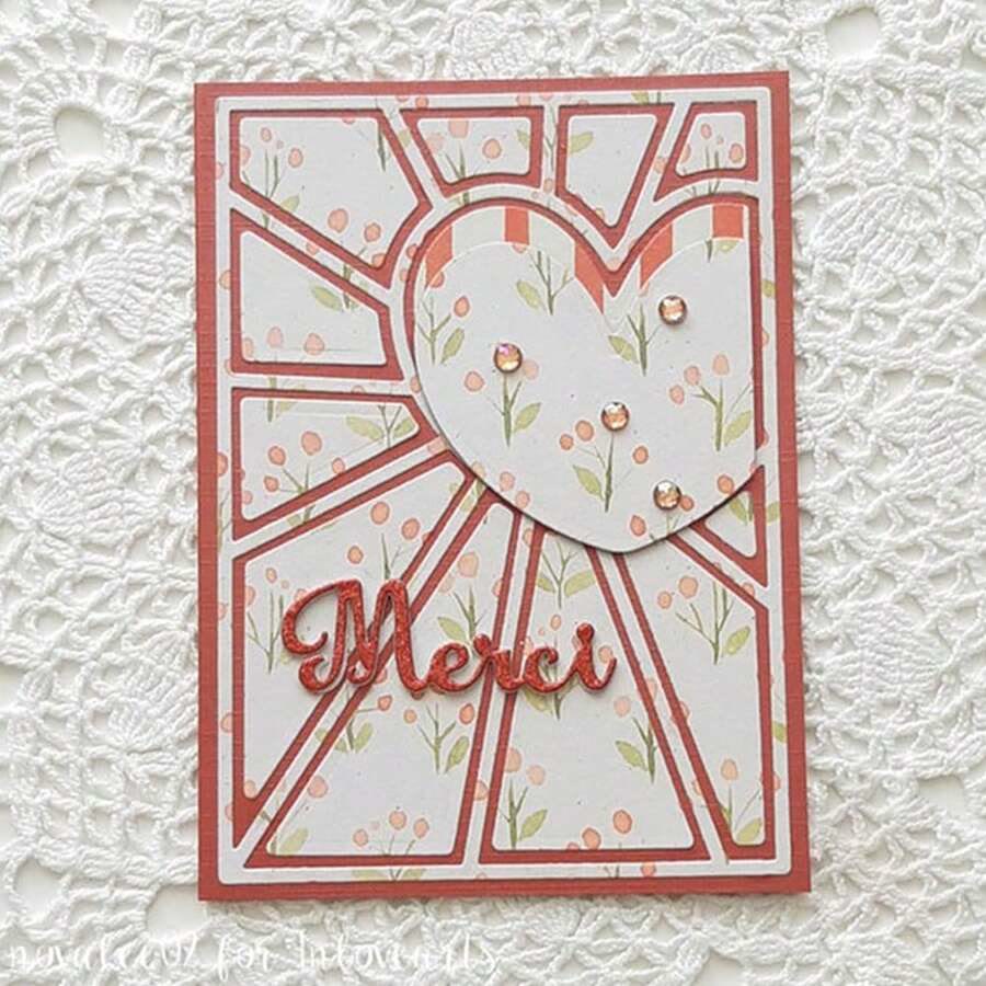 Heart Shape Frame Cutting Dies For Handmade Greeting Cards