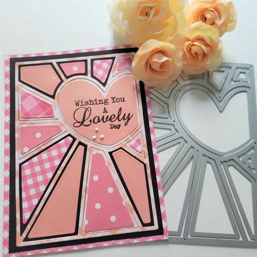 Heart Shape Frame Cutting Dies For Handmade Greeting Cards