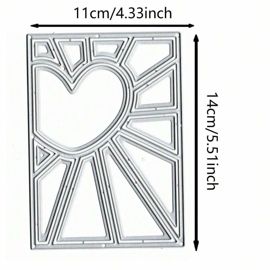 Heart Shape Frame Cutting Dies For Handmade Greeting Cards