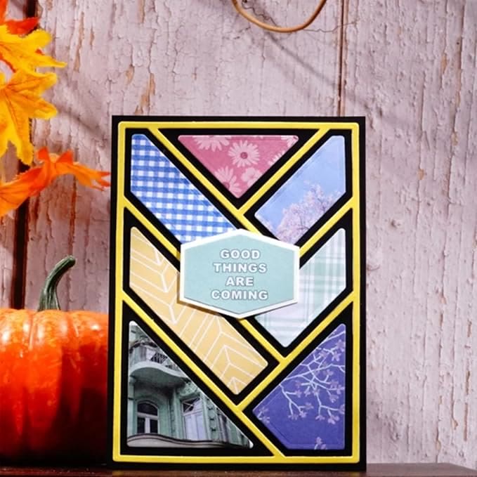 Rectangular Background Cutting Dies Set For Handmade Greeting Cards