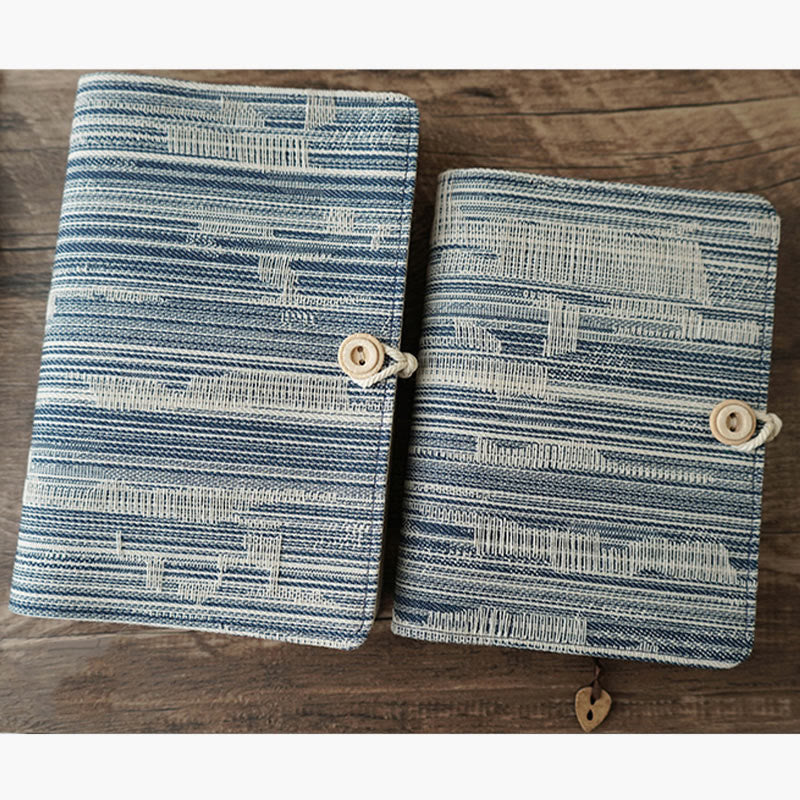 A6/ A5 Denim Style Cloth Cover Notebook For Journal