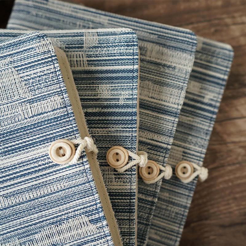 A6/ A5 Denim Style Cloth Cover Notebook For Journal