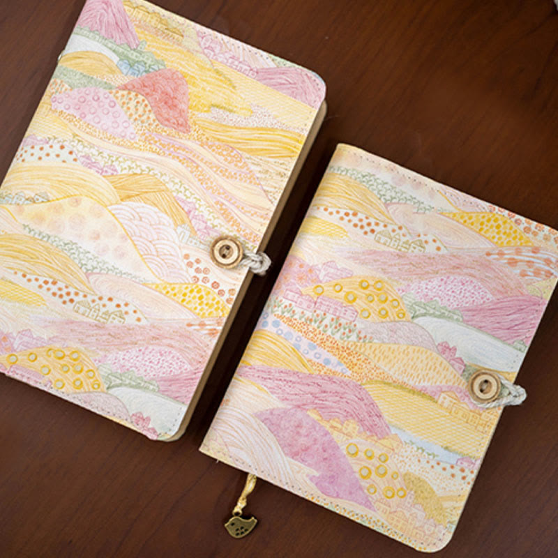 A6/ A5 Roam The Mountains And Fields Cloth Cover Notebook For Journal