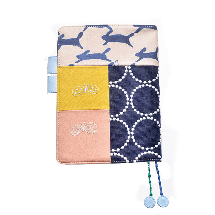 A6/ A5 Bird Patchwork Cloth Cover Notebook For Journal