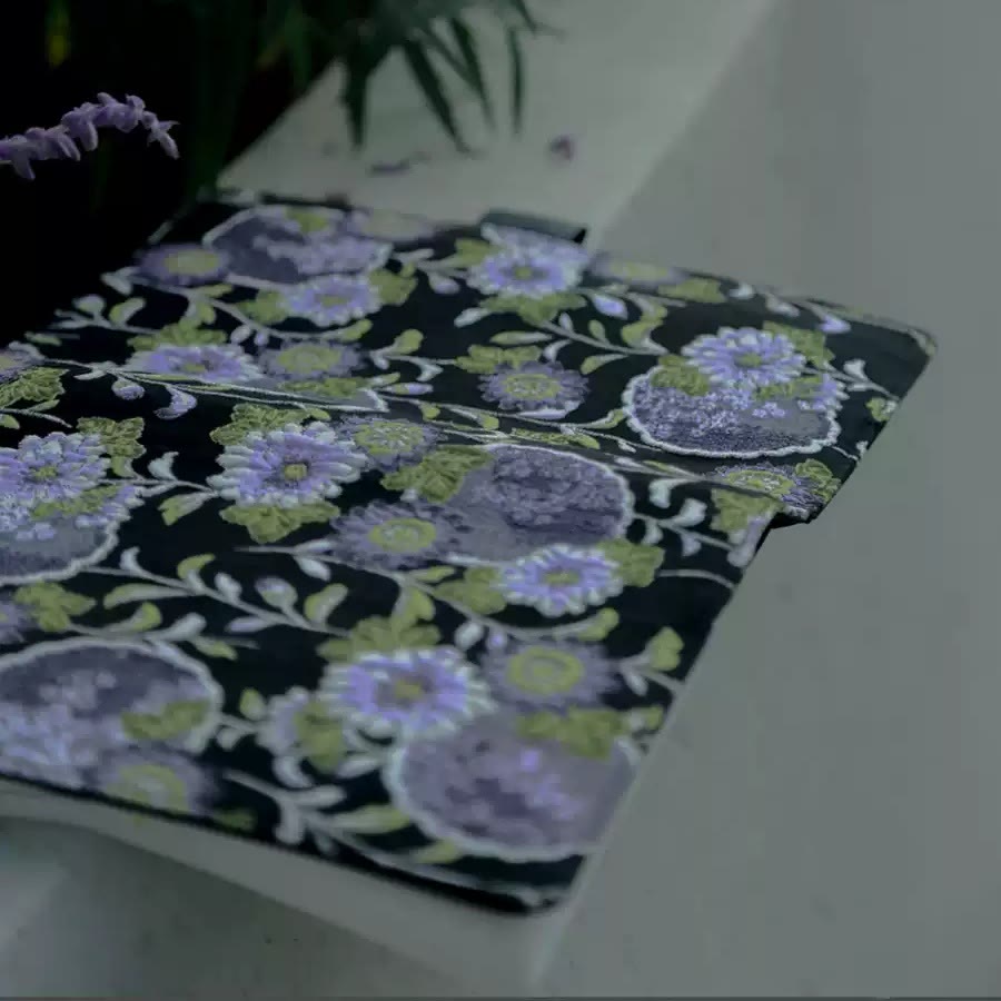 A6/ A5 Fantasy Wisteria Flower Cloth Cover Notebook For Journal