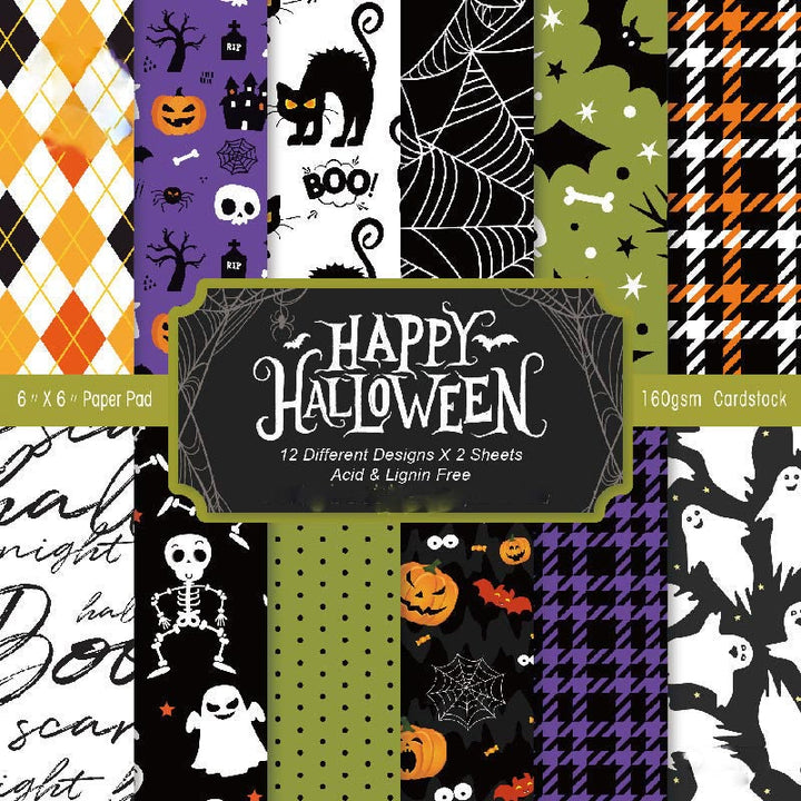 Happy Halloween Series Paper Set Funny Pumpkin Decorative Journaling Paper