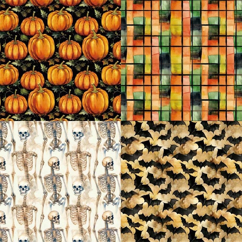 Halloween Ghost Series Paper Set Funny Pumpkin Decorative Journaling Paper