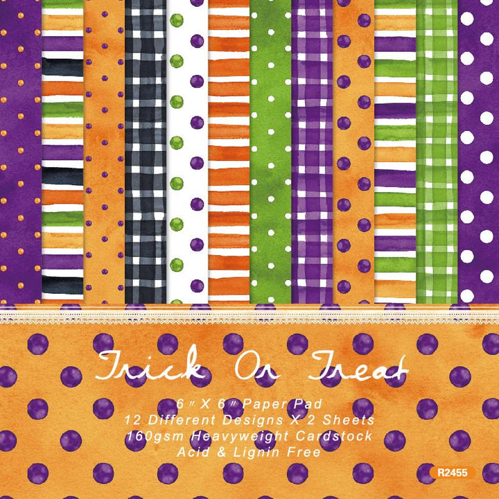 Happy Halloween Series Paper Set Round Dot Decorative Journaling Paper