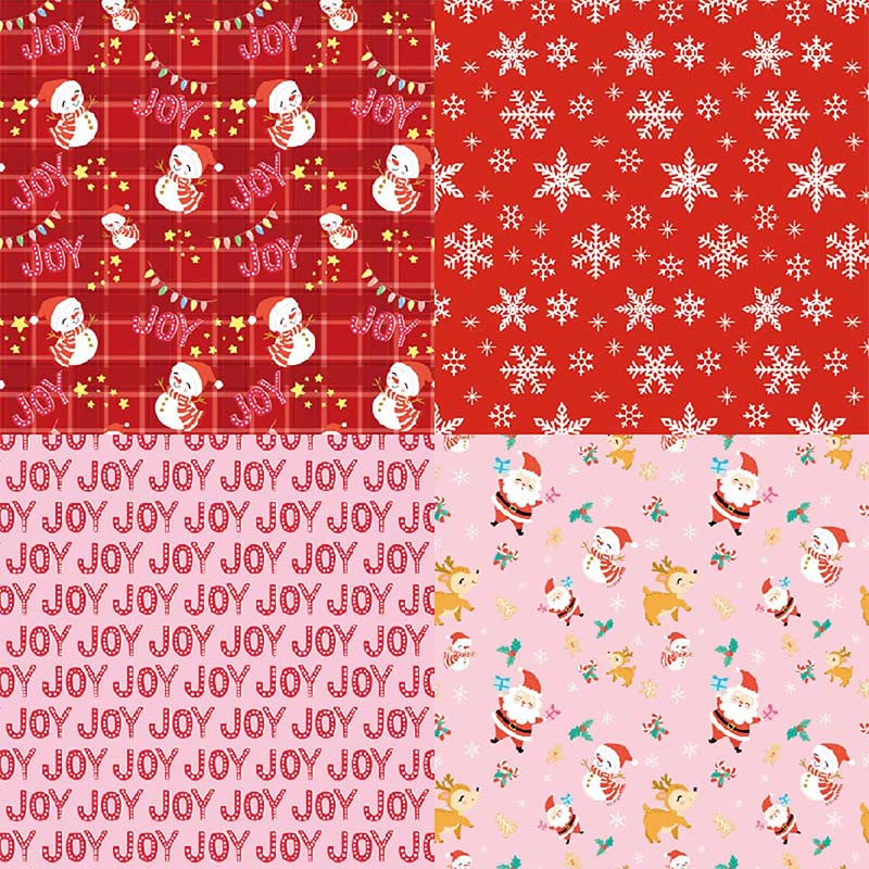 Joyful Christmas Series Paper Set Happy Holiday Decorative Journaling Paper