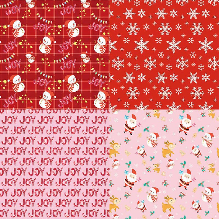 Joyful Christmas Series Paper Set Happy Holiday Decorative Journaling Paper