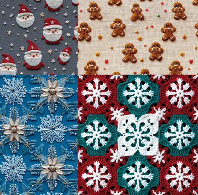 Christmas Time Series Paper Set Happy Holiday Decorative Journaling Paper