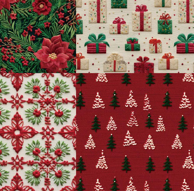 Christmas Time Series Paper Set Happy Holiday Decorative Journaling Paper