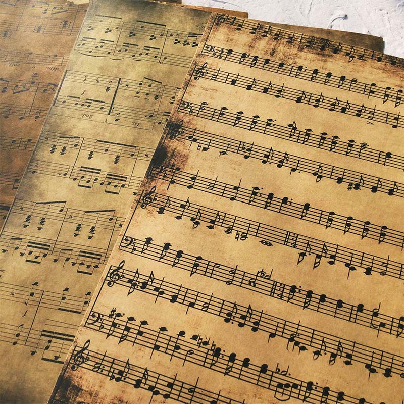 European Music Element Series Paper Decorative Journaling Paper