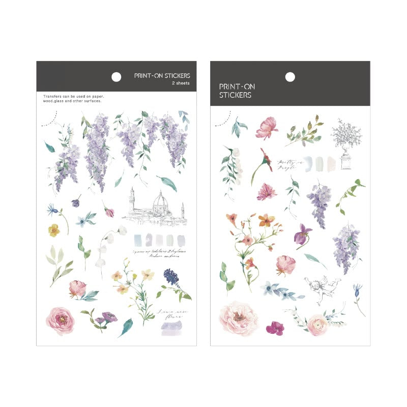 Garden Diary Series Rub On Sticker Transfer Sticker For Crafts