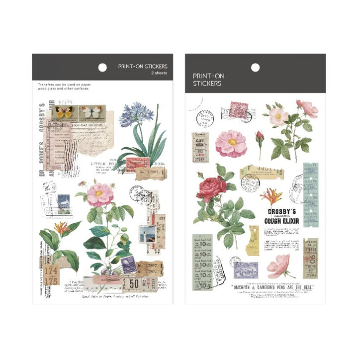 Garden Diary Series Rub On Sticker Transfer Sticker For Crafts