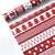 5pcs Warm Christmas Theme Cartoon Pattern Wrapping Paper Holiday Gift