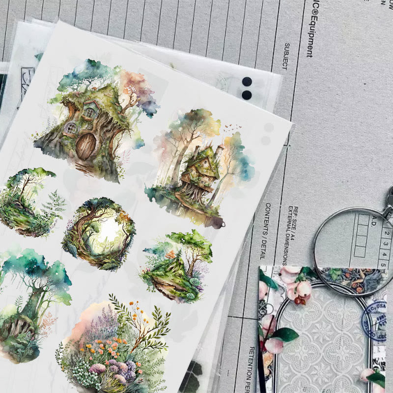 FREE TODAY: Spirit Of The Forest Series Sticker For DIY Journal Decor