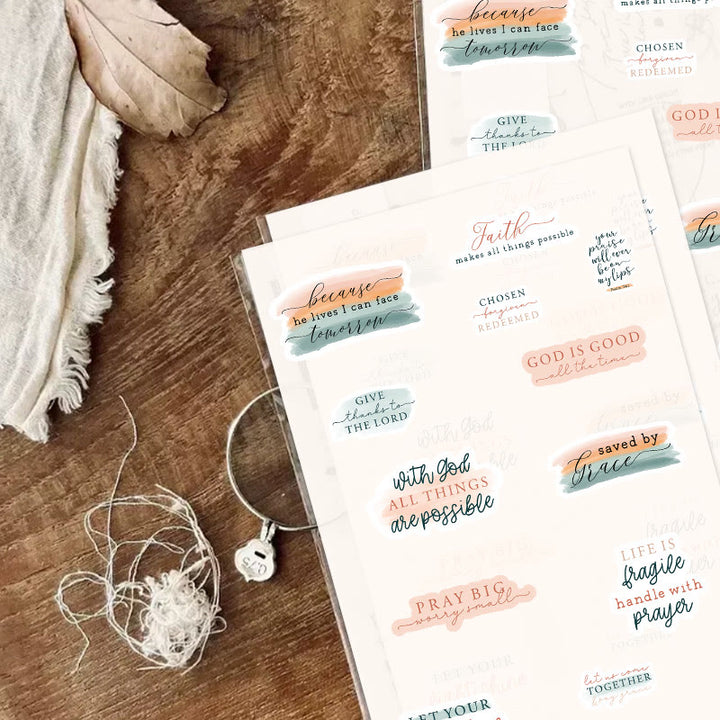 Warm Words Series Sticker For DIY Journal Decor