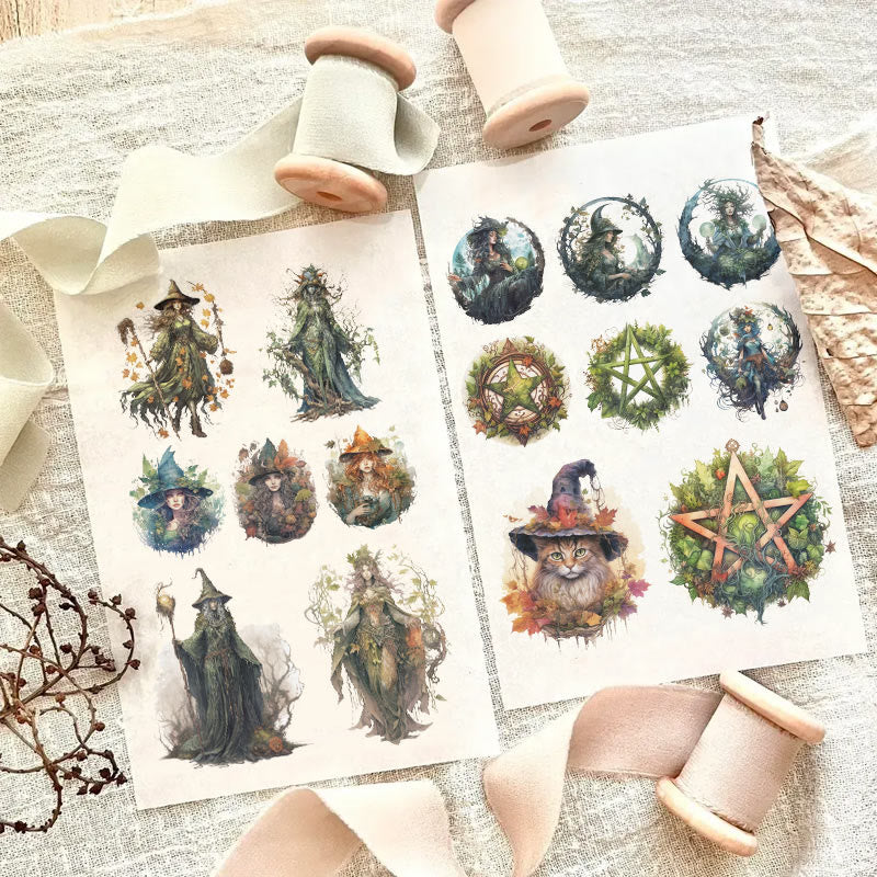 Halloween Magic Series Sticker For DIY Journal Decor