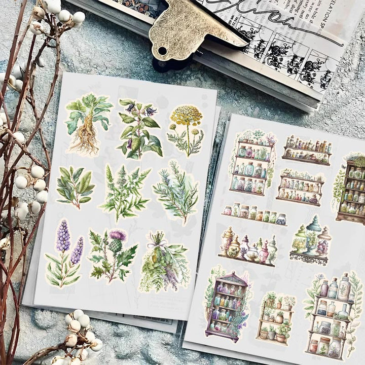 Antique Room Series Sticker For DIY Journal Decor