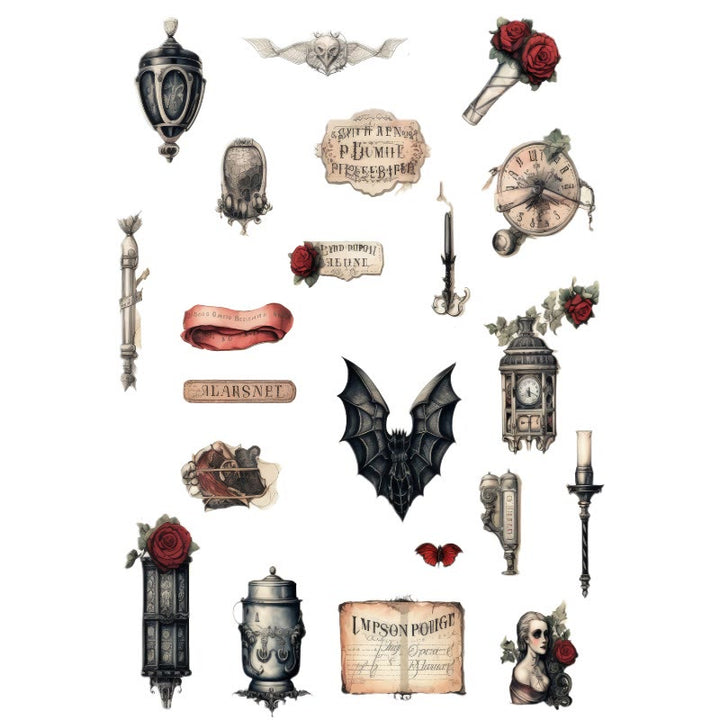 Gothic Castle Household Series Sticker For DIY Journal Decor