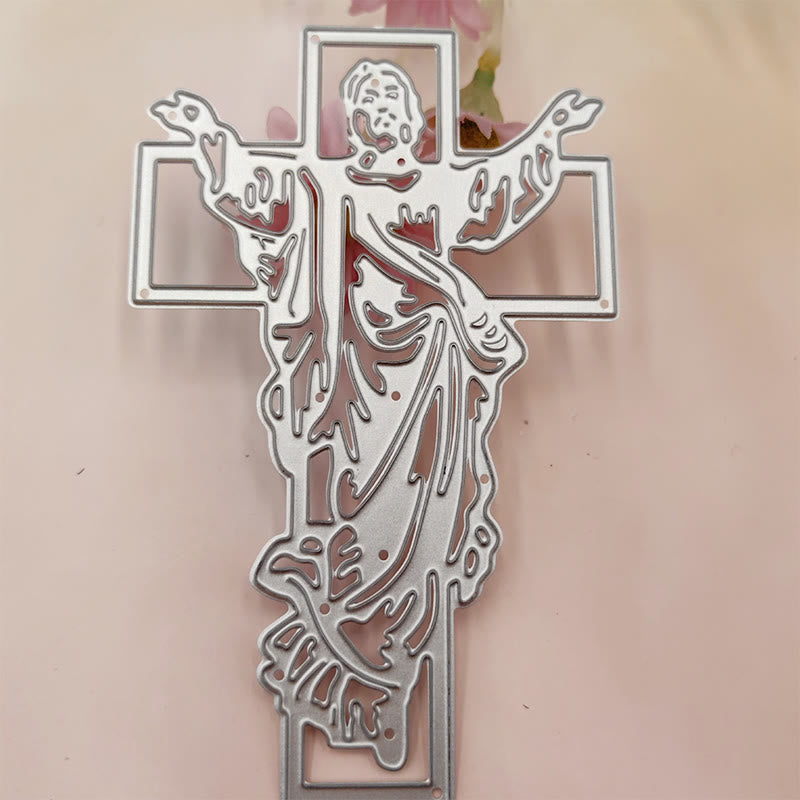 Jusus on the Cross Metal Cut Stencils Cutting Dies