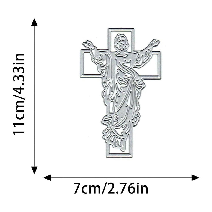 Jusus on the Cross Metal Cut Stencils Cutting Dies