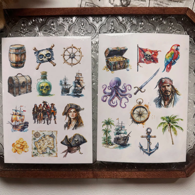 Seafaring Treasure Series Rub On Sticker Transfer Sticker For Crafts