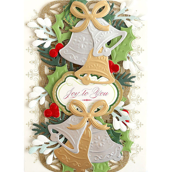 Christmas Theme Cutting Dies Bell Snowflake Shaped Dies for Card Making