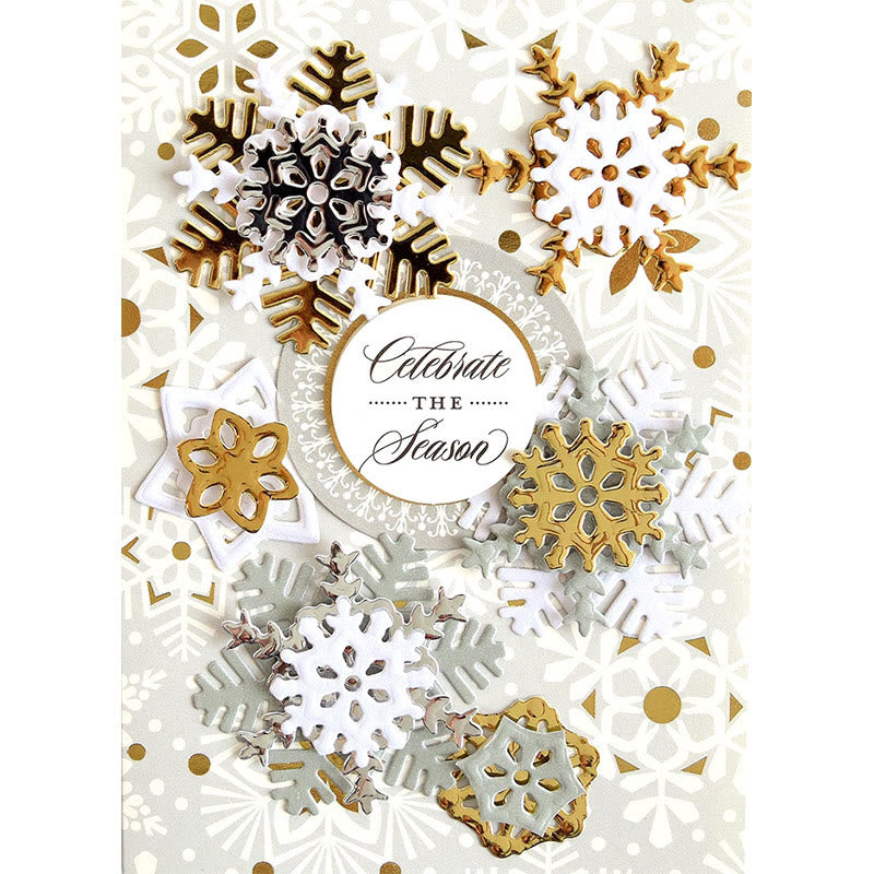 Christmas Theme Cutting Dies Bell Snowflake Shaped Dies for Card Making