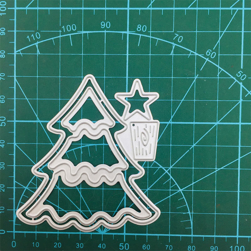 Cute Christmas Tree Cutting Dies for Scrapbooking Paper Card DIY Embossing