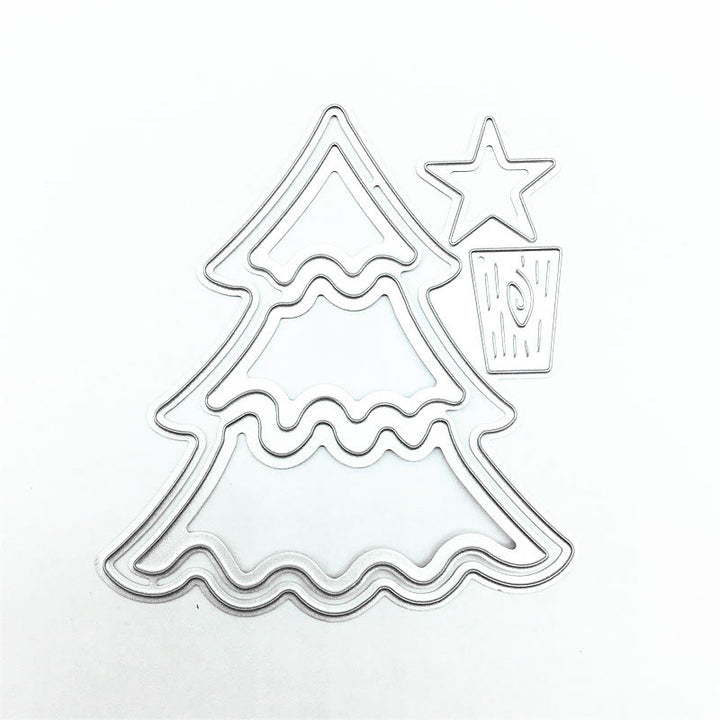 Cute Christmas Tree Cutting Dies for Scrapbooking Paper Card DIY Embossing