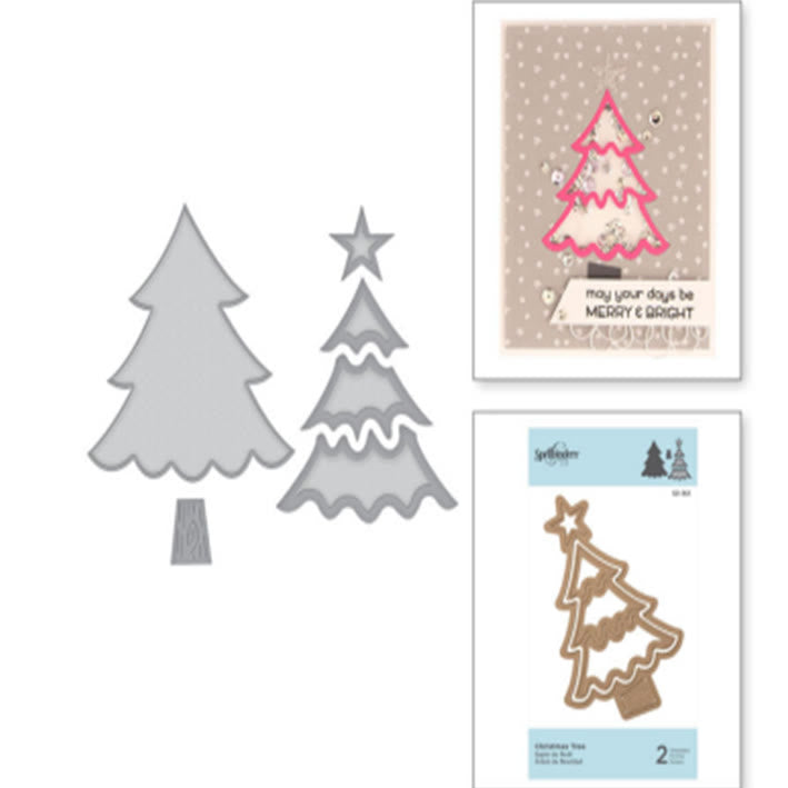 Cute Christmas Tree Cutting Dies for Scrapbooking Paper Card DIY Embossing