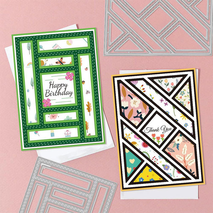 Retangle Frame Metal Die Cuts Background Cutting Dies Stencils