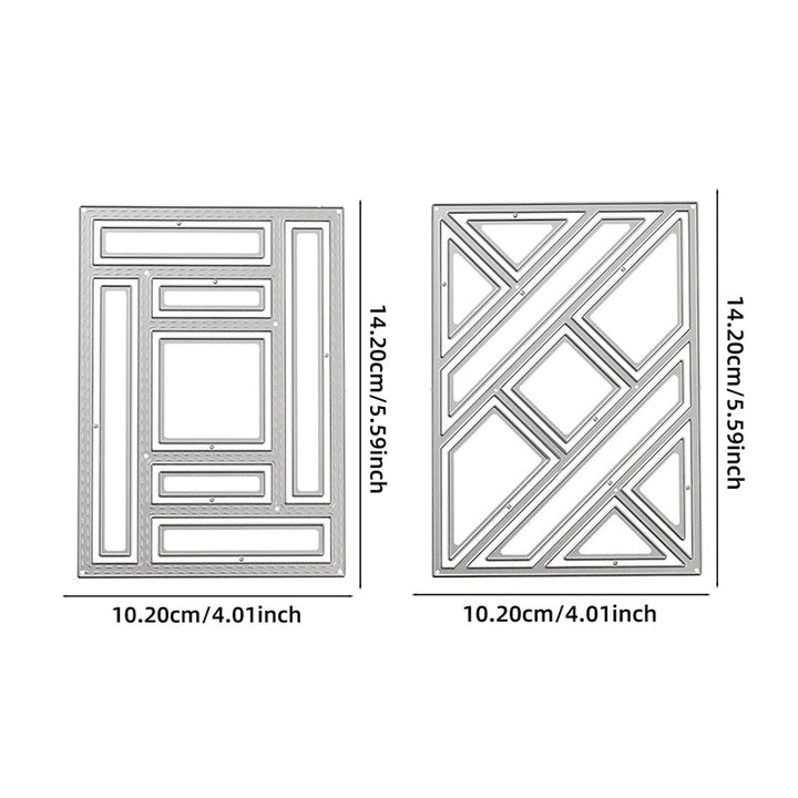 Retangle Frame Metal Die Cuts Background Cutting Dies Stencils