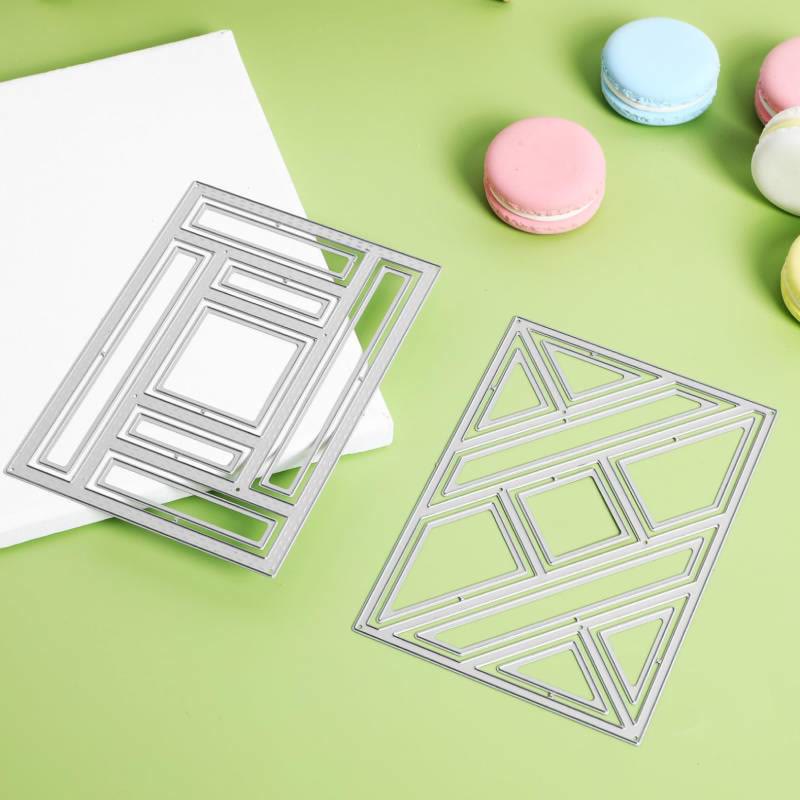 Retangle Frame Metal Die Cuts Background Cutting Dies Stencils