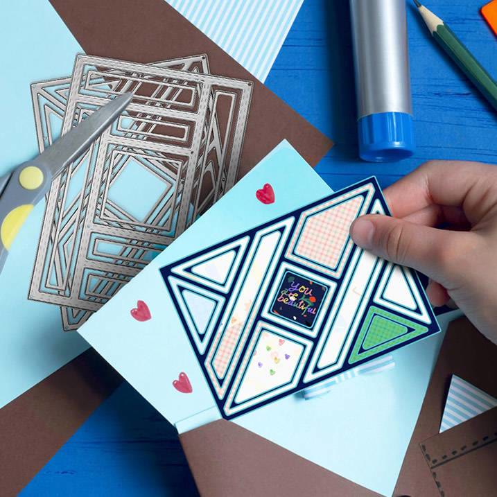 Retangle Frame Metal Die Cuts Background Cutting Dies Stencils