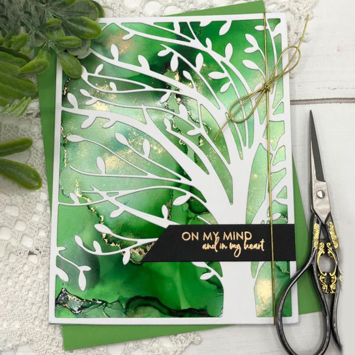 Willow Tree Metal Die-Cutting Stencil for Card Making Scrapbooking