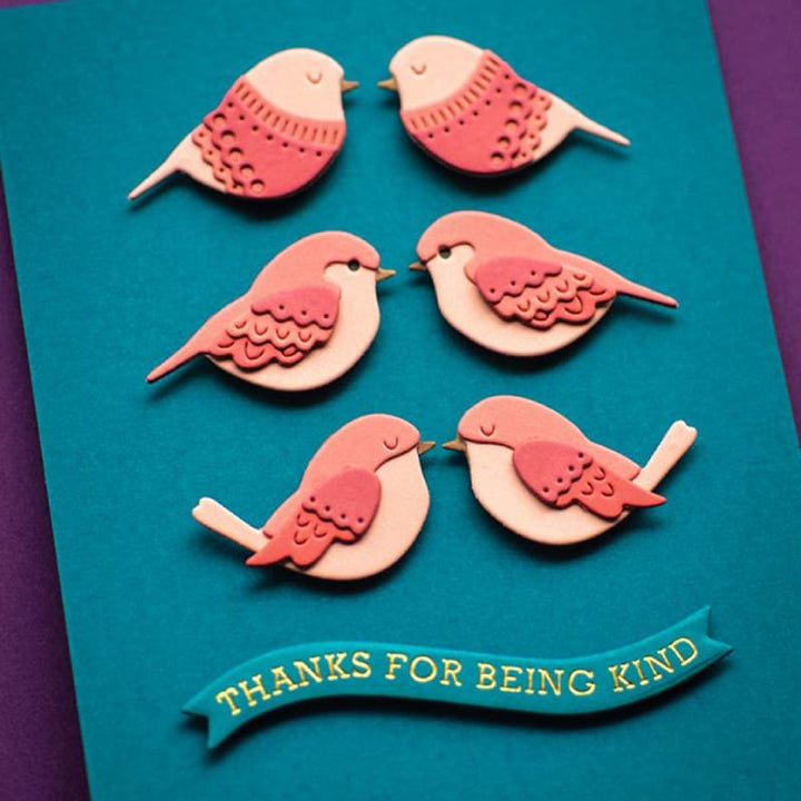 Layered Small Birds Cutting Dies for DIY Craft Scrapbooking Card Making