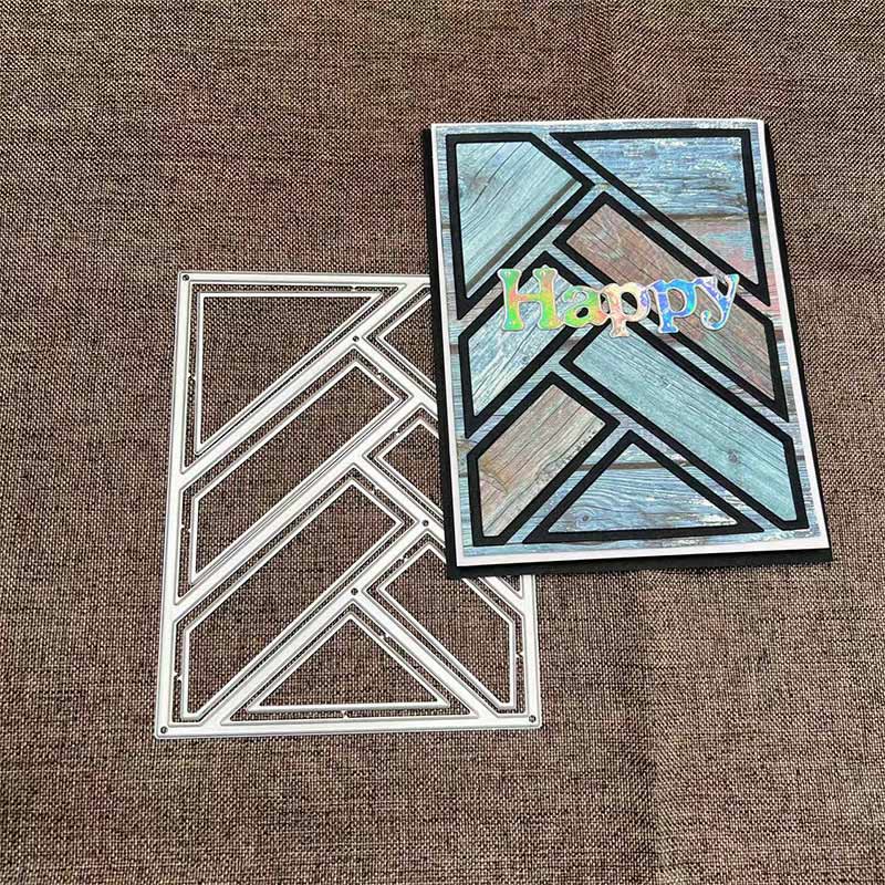 Rectangle Frame Splicing Background Board Cutting Dies for DIY Crafts