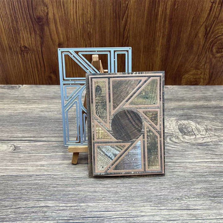 Geometric Rectangle Frames Background Board Cutting Dies