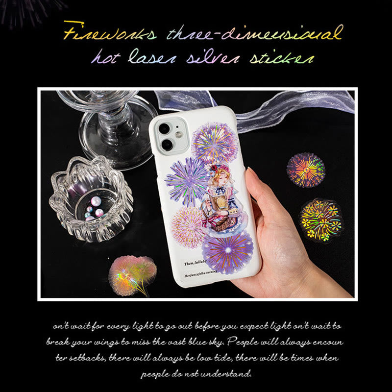 Fireworks Blossoming Series Sticker For DIY Journal Decor