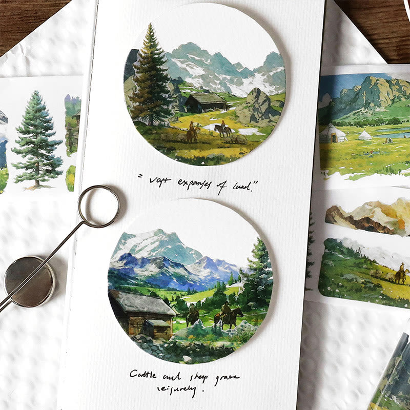 The Wilderness Series Scenery Washi Tape Loop Sticker for DIY Crafts