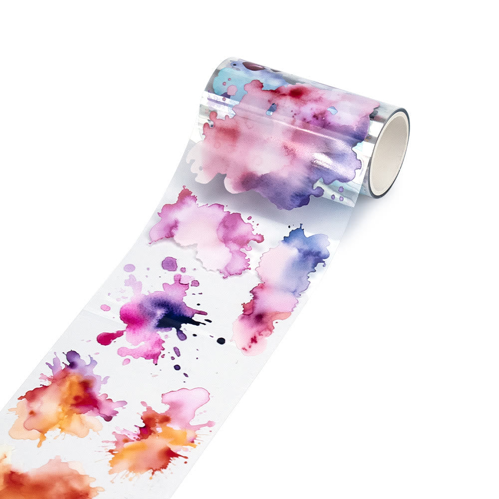 Ink Tie-Dye PET Roll Tape Scrapbooking Junk Journal Supplies