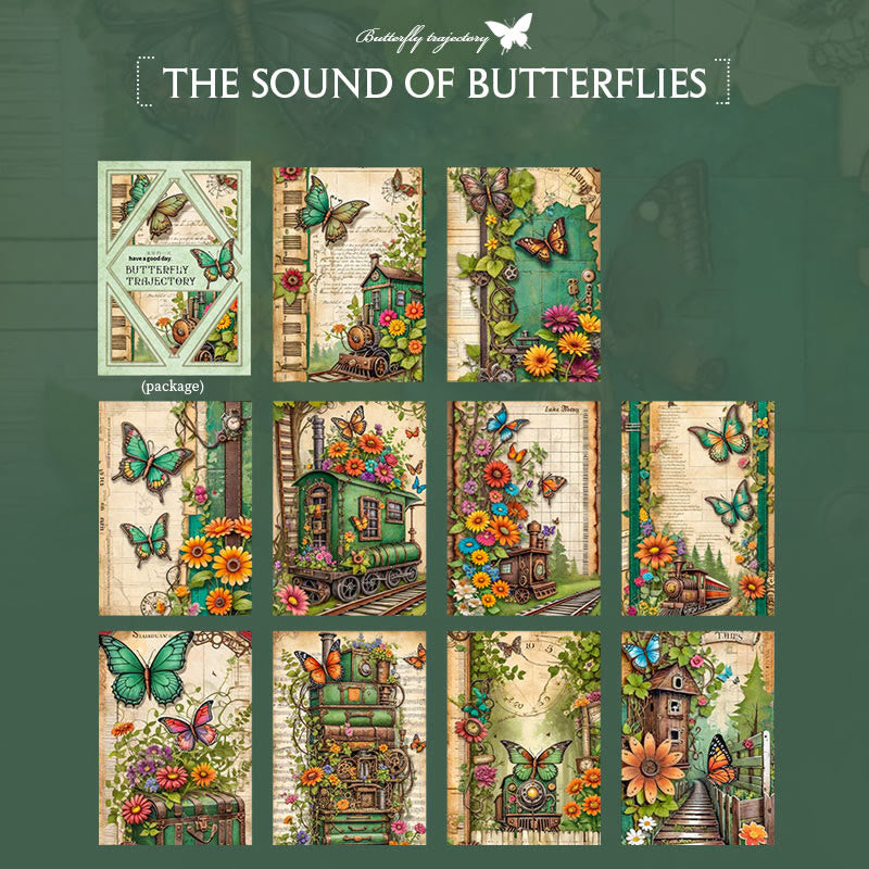 Butterfly Trail Series Scrapbook Paper Decorative Journaling Paper